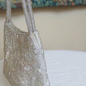 Vintage evening  sparkly glittery clutch  purse